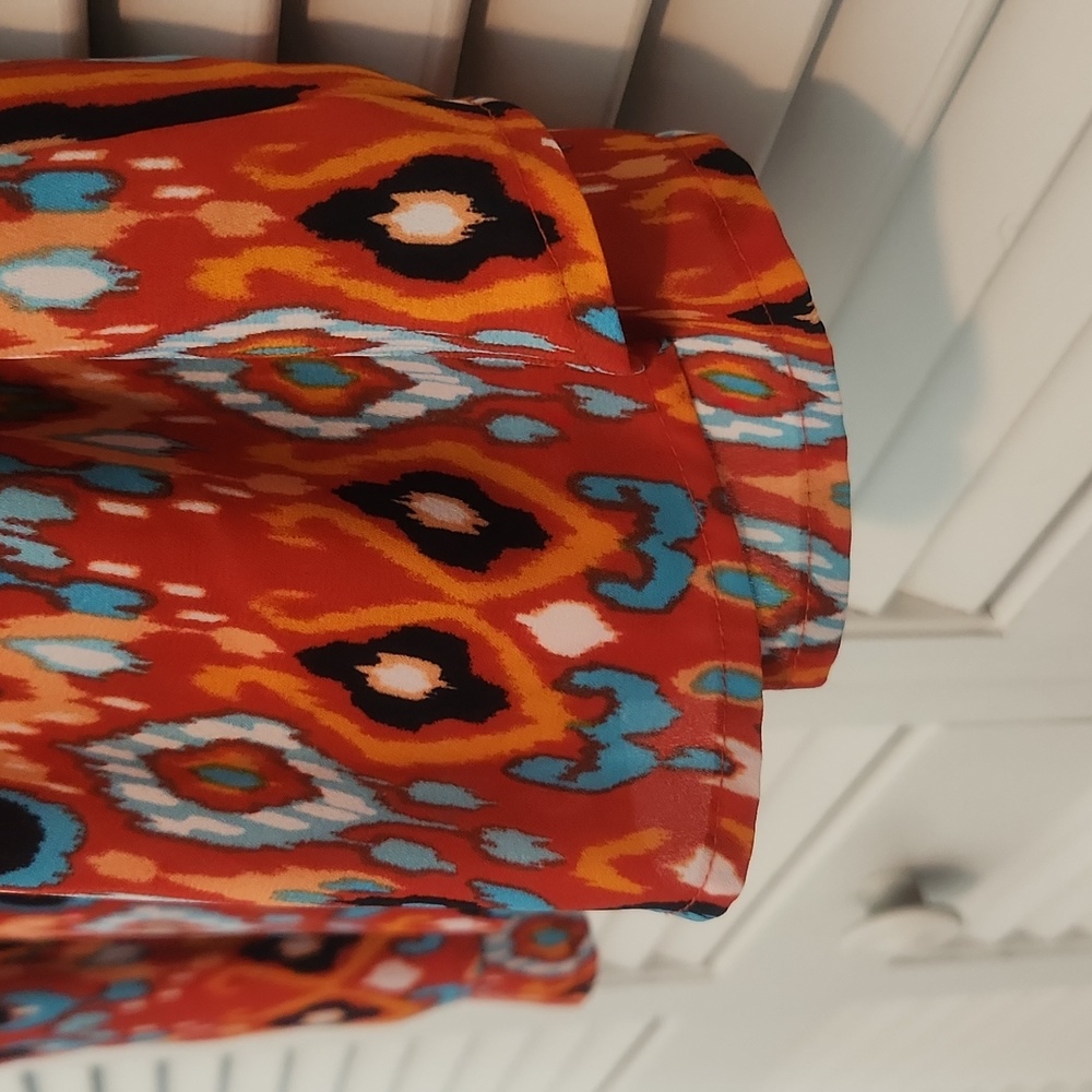 New Directions Red Summer Dress Top - Picture 7 of 8
